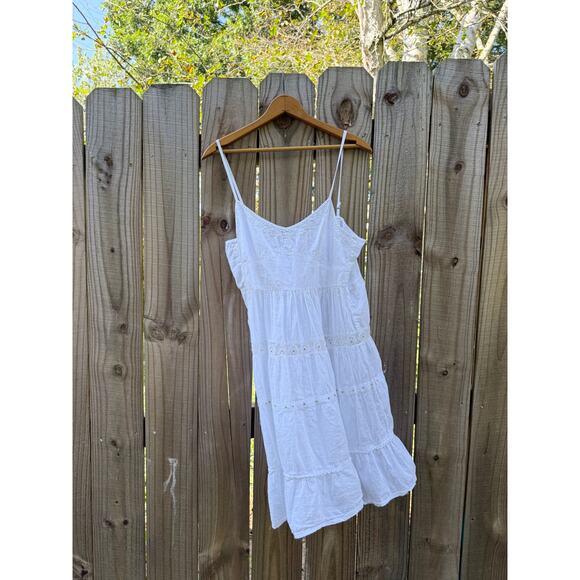 White Eyelet Sundress — Coastal Cowboy / 2000s Y2K - Picture 6 of 6